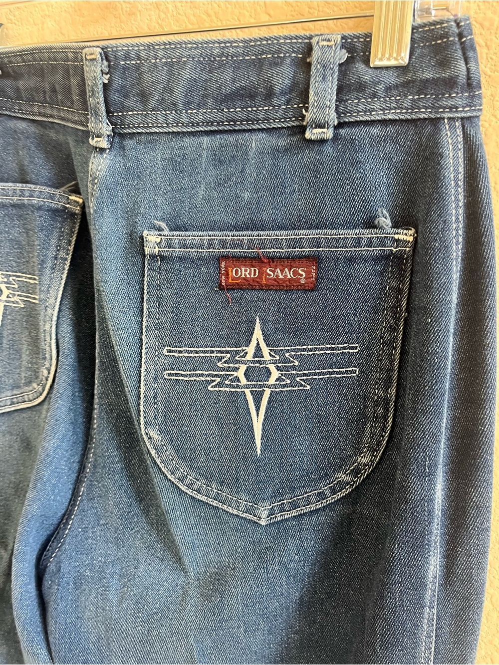 Vintage Lord Issac High Rise Wide Leg Jeans – Medium Wash – Retro Denim - Picture 10 of 10